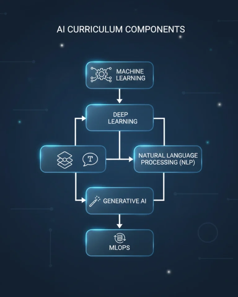 Students analyzing AI course options in India with a structured roadmap for career growth.